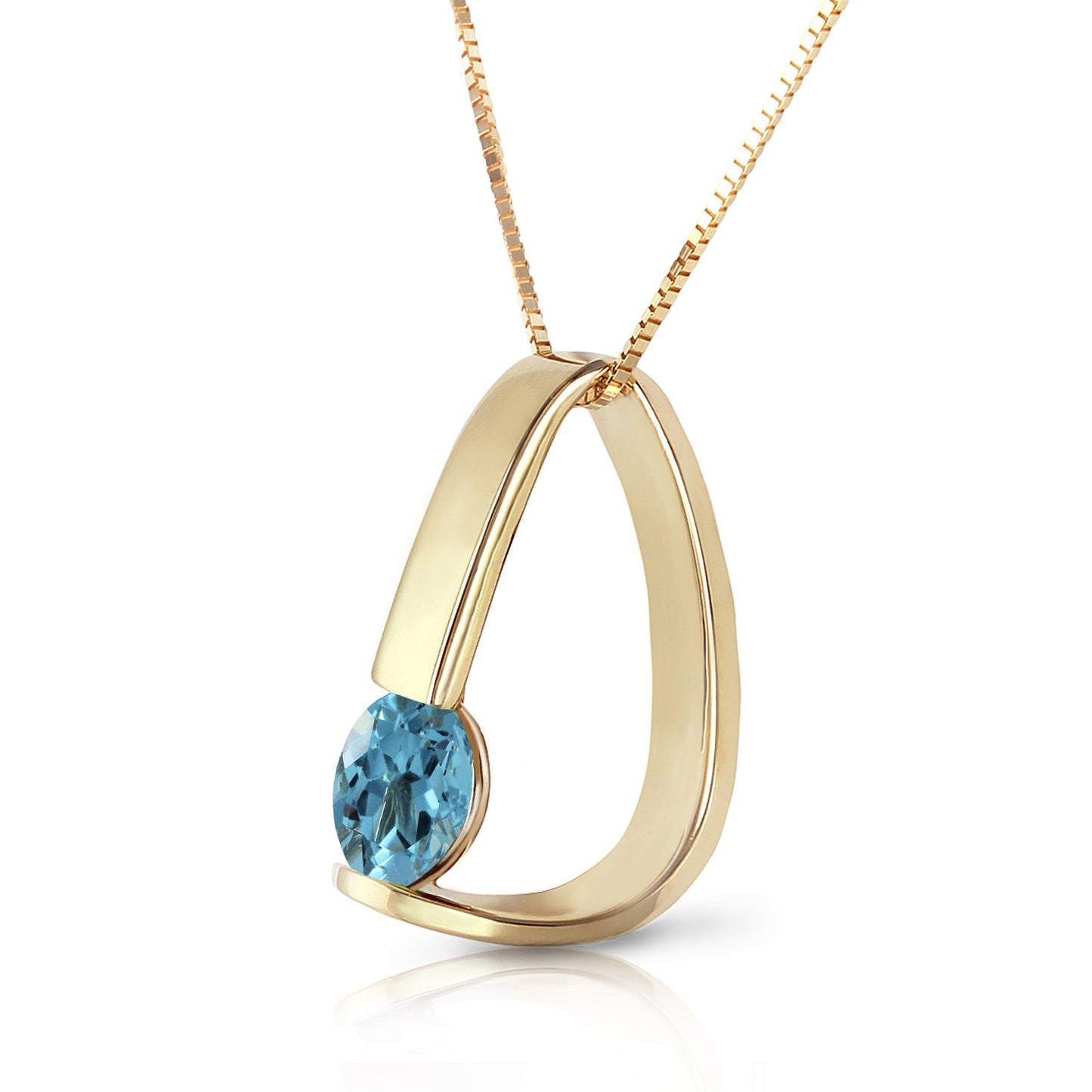 Zen Charm Blue Topaz Necklace