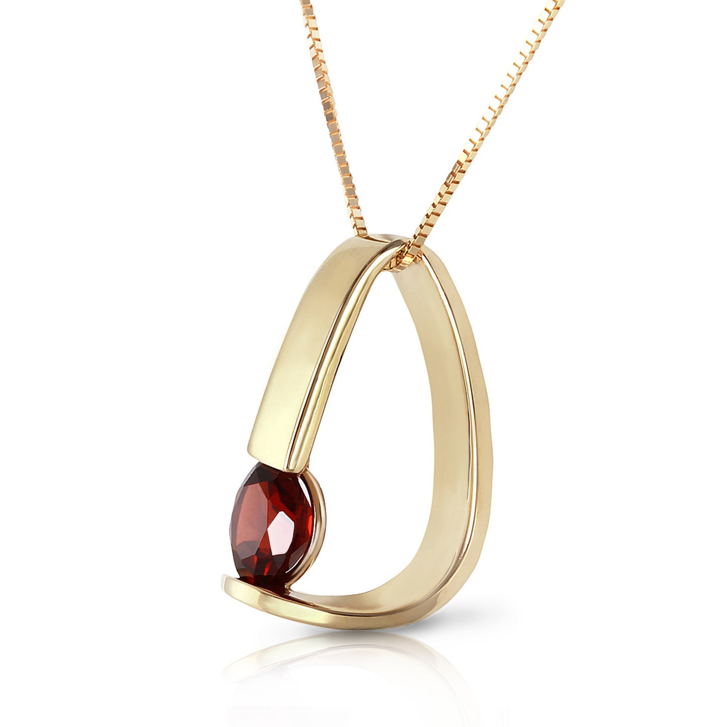 Zen Charm Garnet Necklace