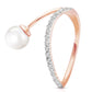 Eternal Pearl Diamond and Pearl Ring