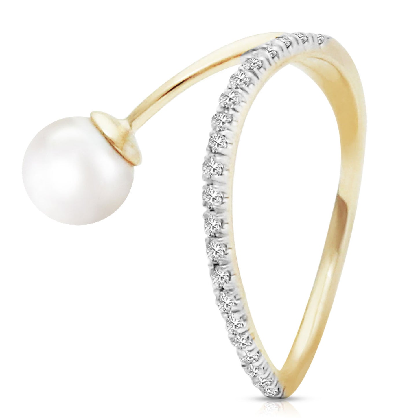 Eternal Pearl Diamond and Pearl Ring