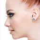 Radiant Orb Blue Topaz Earrings