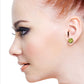 14k Solid Gold Radiant Orb Peridot Earrings