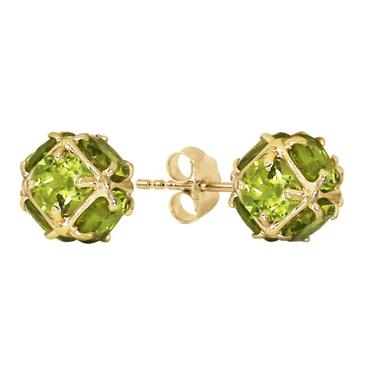 Radiant Orb Peridot Earrings