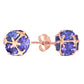 Radiant Orb Tanzanite Earrings