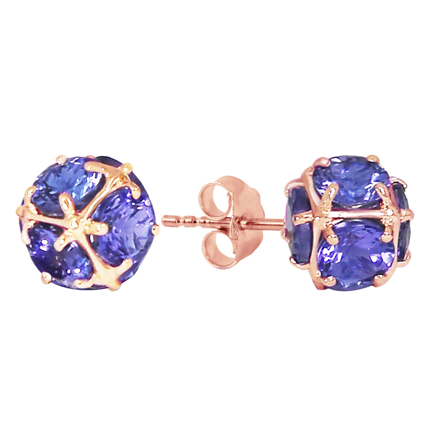 Radiant Orb Tanzanite Earrings