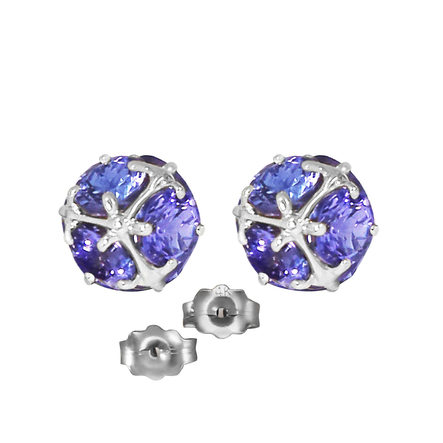 Radiant Orb Tanzanite Earrings