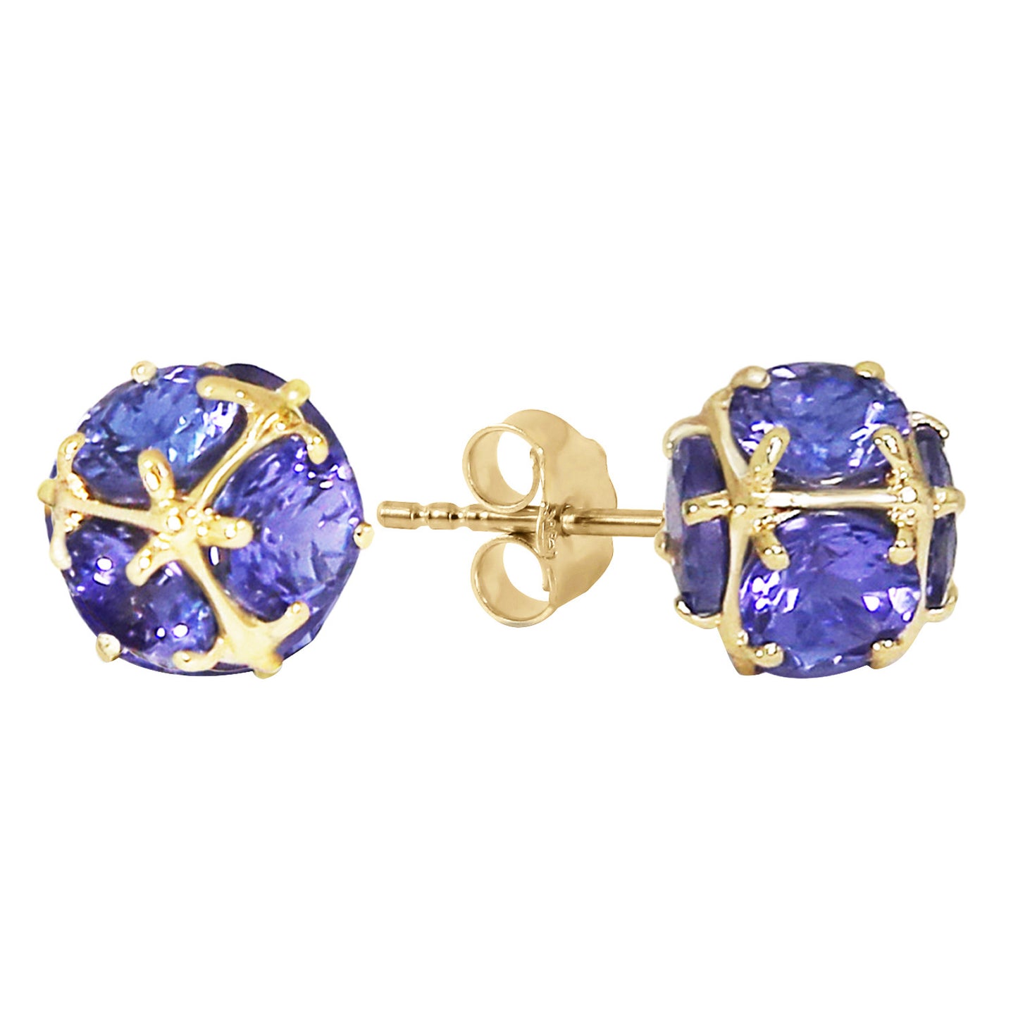 Radiant Orb Tanzanite Earrings