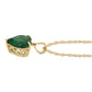 Eternal Hearts Emerald Necklace