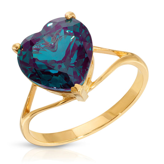 Lovers Heart Alexandrite Ring