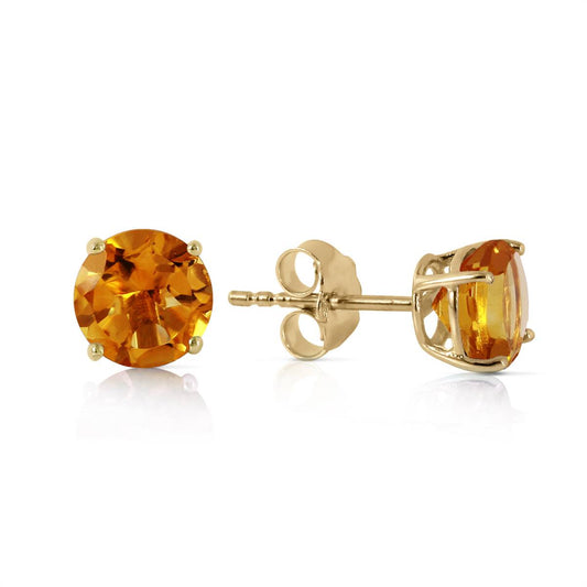 0.95 Carat 14K Solid Yellow Gold Somebody To Love Citrine Earrings