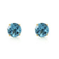 0.95 Carat 14K Solid Yellow Gold Honored Guest Blue Topaz Earrings